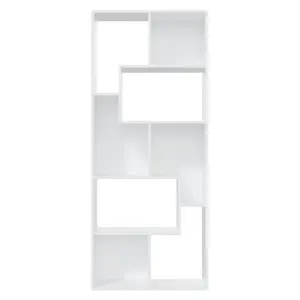 Berkfield Book Cabinet White 67x24x161 cm Engineered Wood