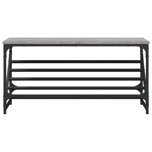 Shoe Rack Grey Sonoma 90x30x45 cm Engineered Wood