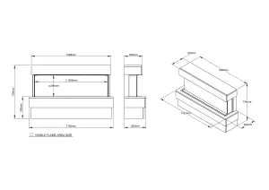 Be Modern Ashgrove White Outset Electric Fire suite