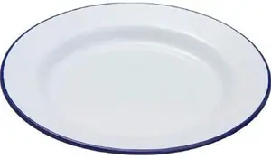 Falcon Enamelware 10.5" Enamel Dinner Plate White