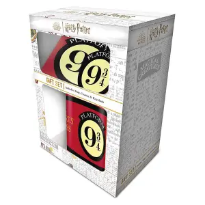 Harry Potter Platform 9 3/4 Gift Set Red/Black/Cream (One Size)