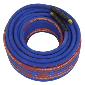 Sealey Air Hose 30m x 10mm with 1/4"BSP Unions Extra-Heavy-Duty