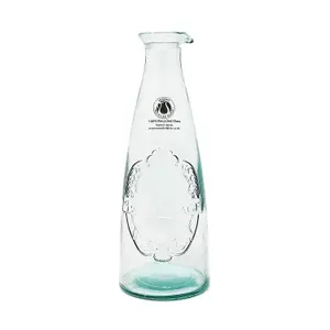 Recycled Glass Eco Vintage Clear Kitchen Dining Decanter Bottle 1L (H) 27cm