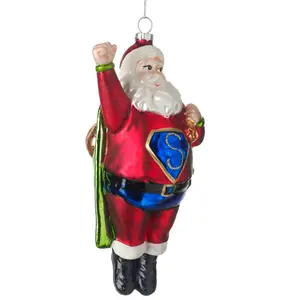 Super Santa Hanging Figurine Ornament