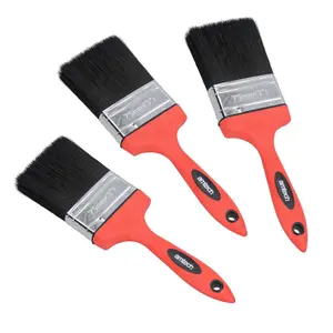 75mm Paint Brush No Bristle Loss with Soft Grip Handle Painting Decorating 3pk