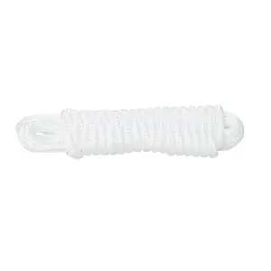 Diall White Polypropylene Braided rope, (L)2m (Dia)4mm