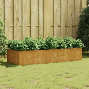 Berkfield Garden Raised Bed 200x80x40 cm Corten Steel