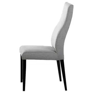 Feodosiy Upholstered Dining Chair (Set of 2) Grey / Black