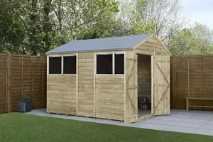 4LIFE Apex Shed 6x10 - Double Door - 4 Window