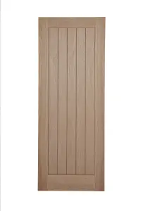 Unglazed Cottage Oak veneer Internal Fire door, (H)1981mm (W)838mm (T)44mm