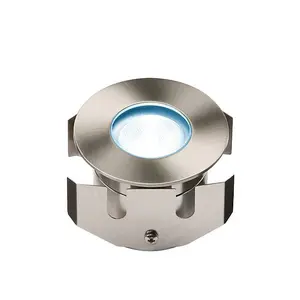 Luminosa Blue High Powered LED Stainless Steel Decking Light, IP68 LV 1W