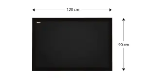 ALLboards Black chalkboard 120x90 cm wooden frame color black