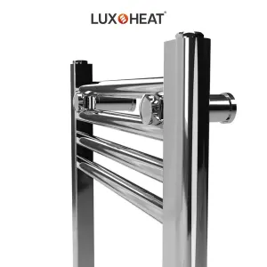 Towel Radiator Rail 1000 x 600 for Central Heating with Chrome Finish