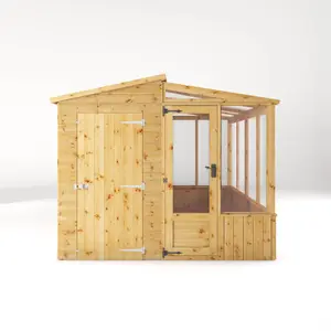 Mercia 8x8 Pent Greenhouse combi shed - Assembly required