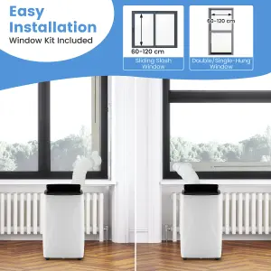 Costway 12000 BTU Portable Air Conditioner Smart WiFi Enabled Home AC Unit