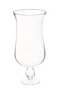 Maison by Premier Ambra Clear Glass Fluted Vase