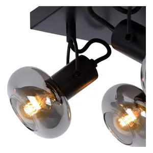 Lucide Madee Modern Ceiling Spotlight - 4xE14 - Black