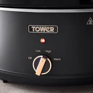 Tower Cavaletto 6.5 Litre Slow Cooker Black