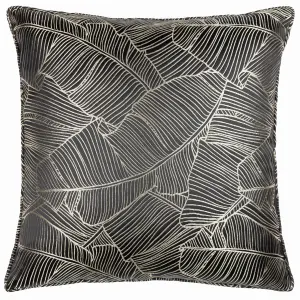 Wylder Seymour Metallic Jacquard Piped Feather Filled Cushion