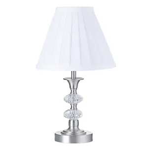 Contemporary Satin Nickel Power Saving and Eco Friendly LED Touch Table Lamp