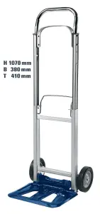 Einhell Foldable Hand Truck Sack Trolley Up To 90kg Load Compact and Lightweight Aluminium BT-HT 90