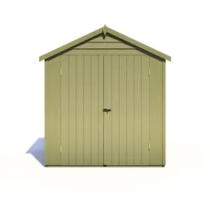 Shire 4x6 Overlap Double Door Windowless Shed Pressure Treated