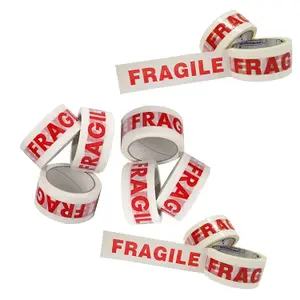 144 Rolls of Fragile Printed 50mm x 66m Strong Sticky Packaging Parcel Tapes