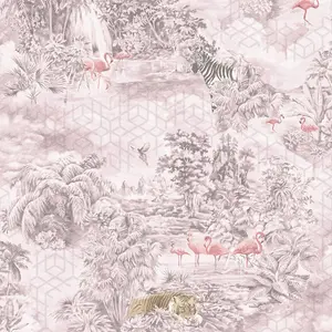 Kaleidoscope Mayang Wallpaper Pink Holden 90662