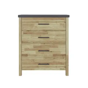 GFW Cascina 4 Drawer Chest Oak