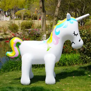 Alivio Inflatable Unicorn Sprinkler Water Toys for Summer Yard and Outdoor Play Kids