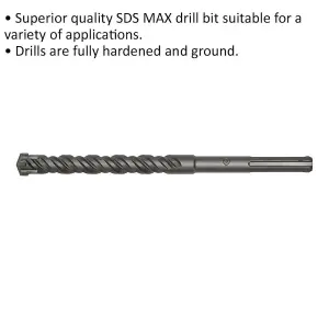 25mm x 320mm SDS Max Drill Bit for Masonry - Premium Quality & Durability