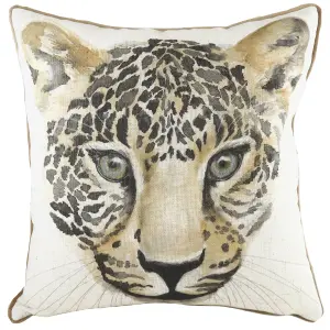 Evans Lichfield Safari Leopard Leopard Feather Rich Cushion