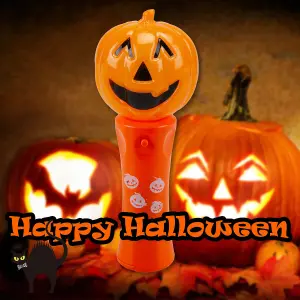 Halloween Flashing Wands Accessory Hallows Party, Trick or Treat 18.5cm Pumpkin