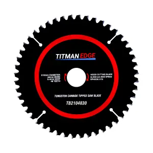 Titman Edge TCT Saw Blade 210mm x 30mm x 48 Tooth - TB2104830