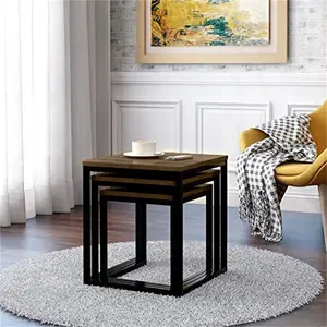 Babsy 3 Piece Nest of Tables Brown