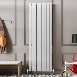 Porter White Single Vertical Flat Panel Radiator - 1600x610mm