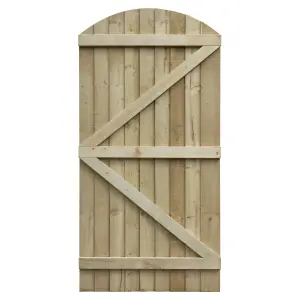 Rowlinson Featheredge Arch Top Wooden Gate