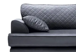 Ferguson Corner Sofa Dark Grey Velvet