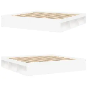 Berkfield Bed Frame White 200x200 cm