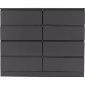 Braunstein 8 Drawer Chest Of Drawers Grey