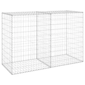 Berkfield Gabion Wall with Covers Galvanised Steel 150x60x100 cm