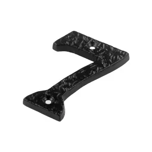 Securit 7 Antique Door Number Black (75mm)