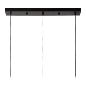 Lucide Filox Retro Bar Pendant Light - 3xE27 - Black