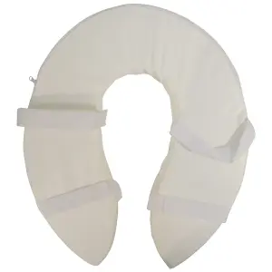 Foam Padded Raised Toilet Seat - Raised 2 Inches - Easy Install Removable Cover