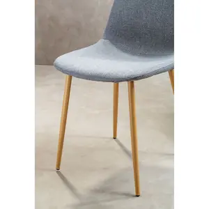 Modern Design Dining Chair With Ashwood Effect Legs, Comfortable Modern Dining Chair, Versatile Modern Chair