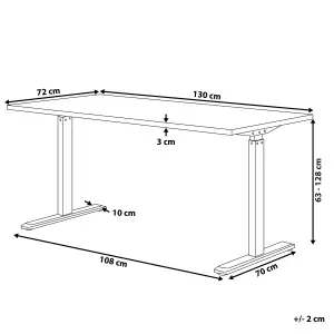 Adjustable Desk Electric Grey DESTIN