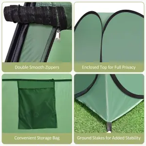 Costway Beach Pop up Changing Tent Folding Camping Shower Tent with Window