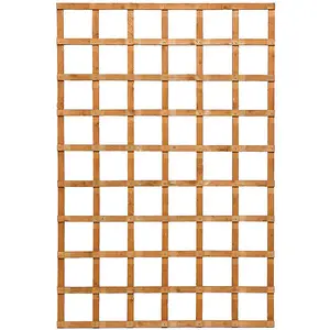 6x4 Heavy Duty Trellis Dip Treated (Pack of 3) - L122 x W122 x H183 cm