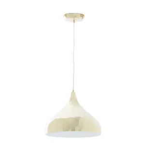 Interiors by Premier Leni Gold Finish Pendant Light