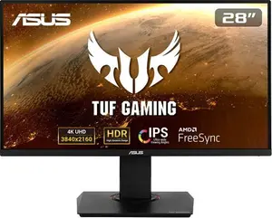 ASUS TUF Gaming VG289Q, 28 Inch4k (3840X2160) Gaming Monitor, IPS, 90% DCI-P3, DP, HDMI, Freesync, Low Blue Light, Flicker Free, Shadow Boost, HDR